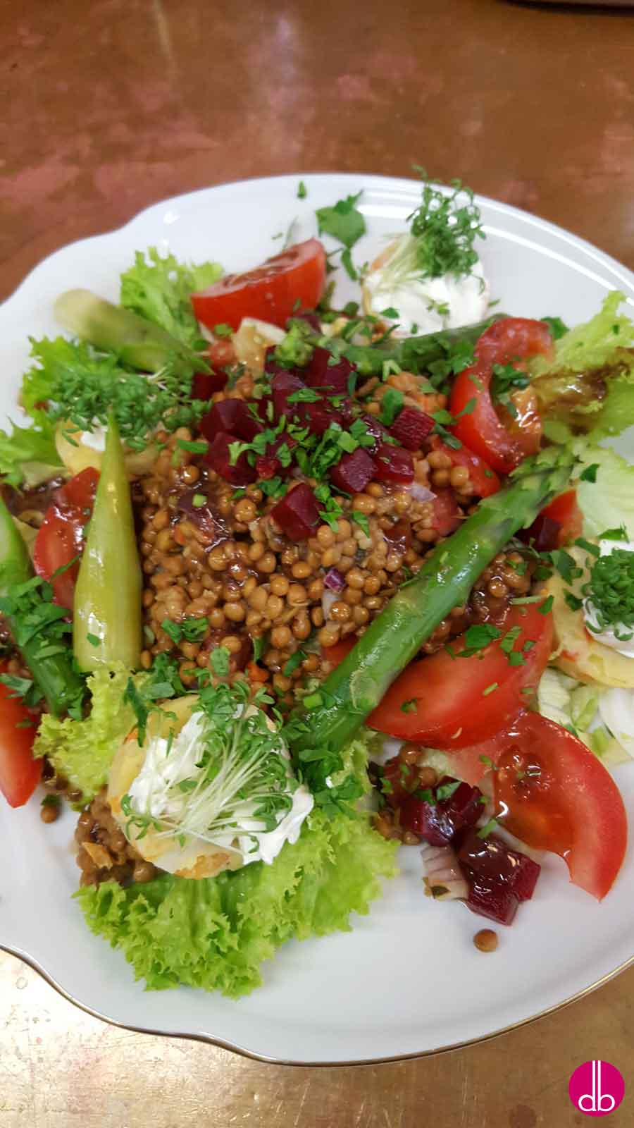 Linsen-Tomaten-Salat