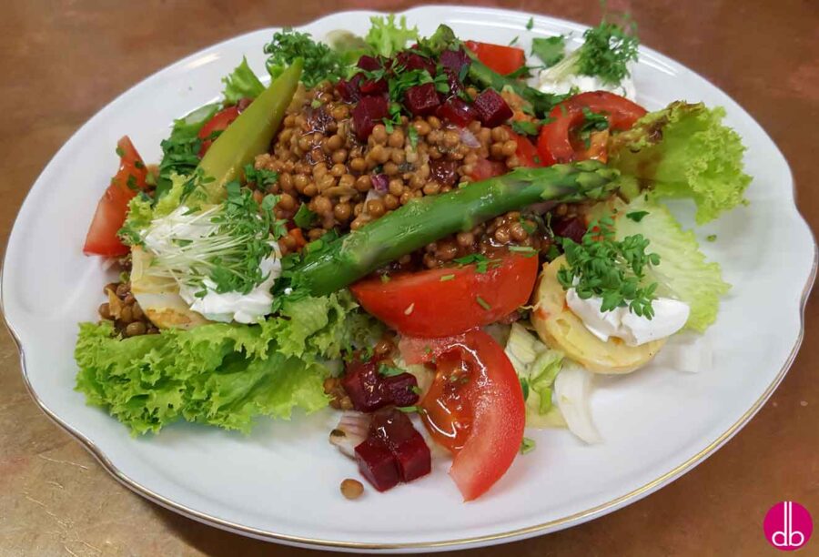 Linsen-Tomaten-Salat