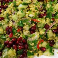Taboulé Salat mit Granatapfel