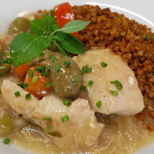 Hühner-Tajine mit Salzzitronen und Oliven