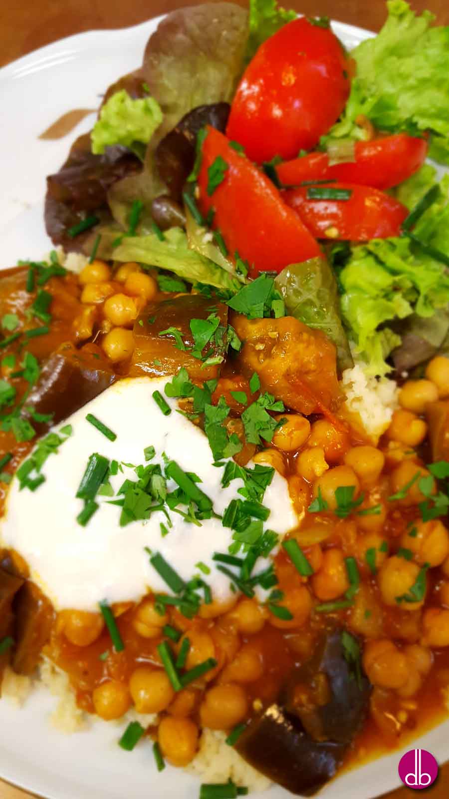 Auberginen-Kichererbsen-Stew - vegan