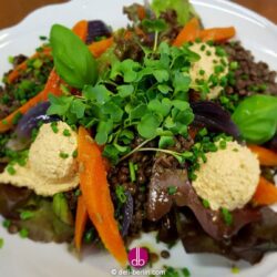 Anicia-Linsensalat mit gerösteten Cumin-Karotten - vegan
