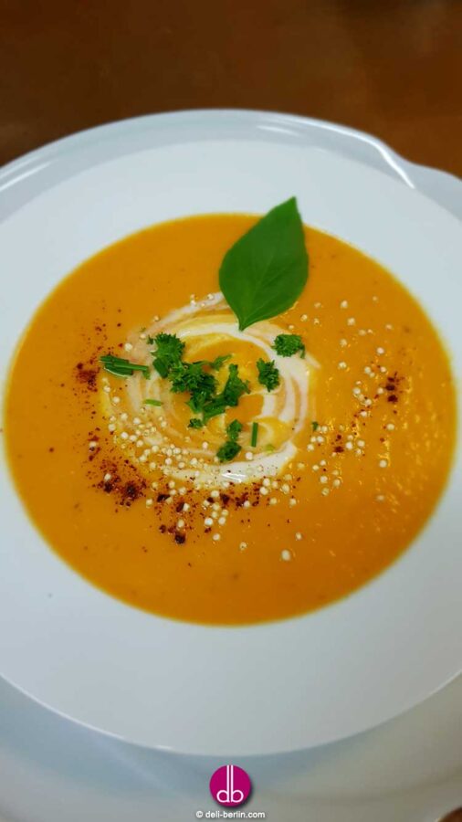Karottensuppe mit Ingwer und Chili