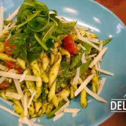 Pasta mit Spinatpesto