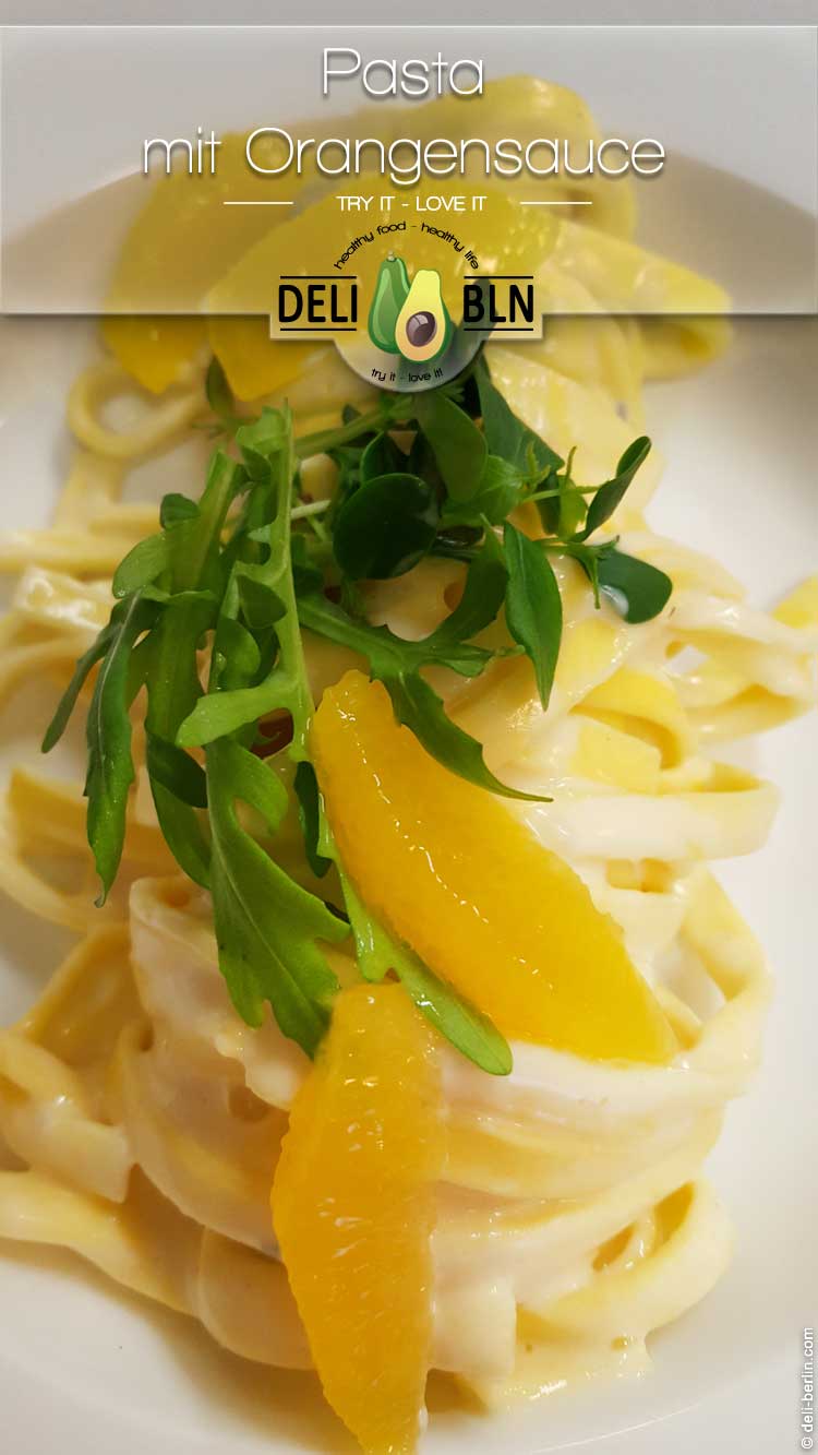 Orangen-Creme-Pasta - ein 15 Minuten Rezept