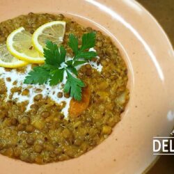 Rezept: vegane Linsen-Quinoa-Suppe mit Curry und Kokosmilch
