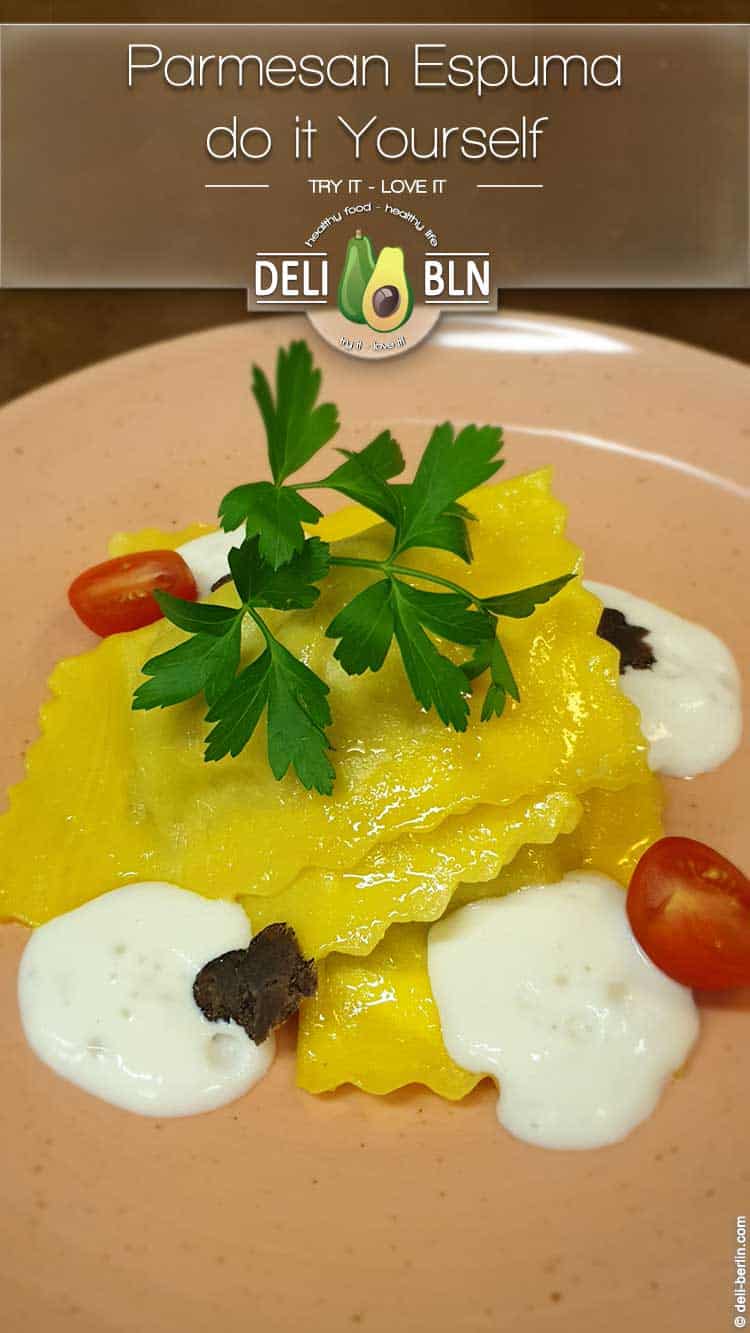 Rezepte: Parmesan Espuma - Parmesan Schaum - einfach selber machen