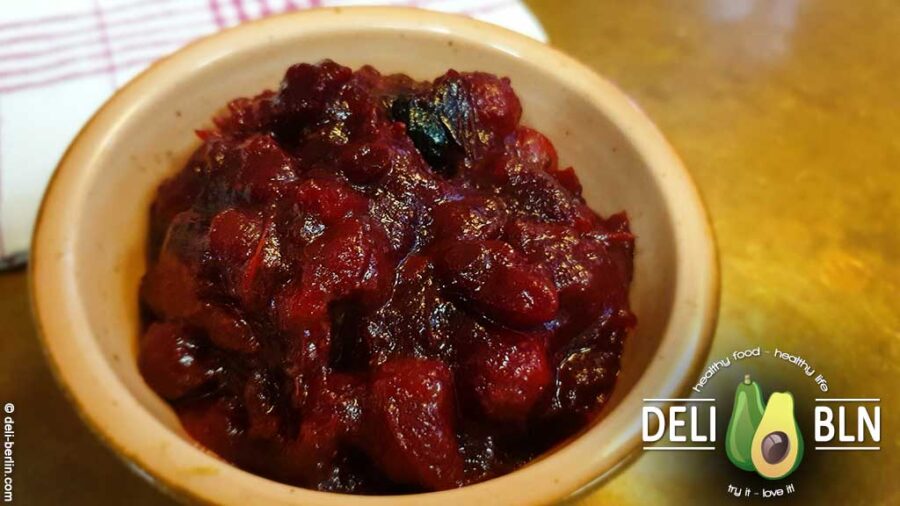 Rezept: Cranberry-Saucee mit Ingwer, Pinot-Noir und Fünf-Gewürze-Pulver