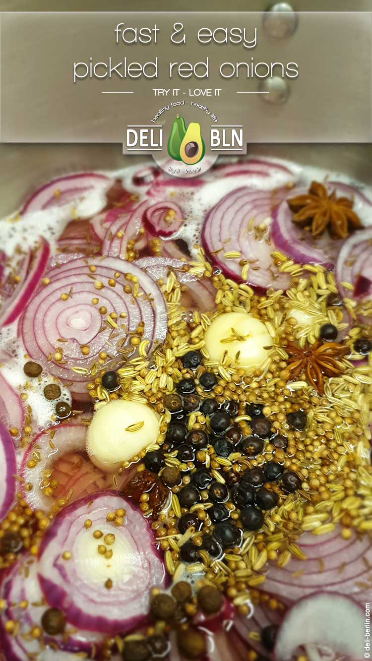 eingelegte rote Zwiebeln - ein schnelles und einfaches Rezept