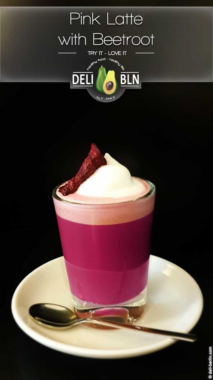 so wird es gemacht "Pink Latte" - Rezept mit Espresso