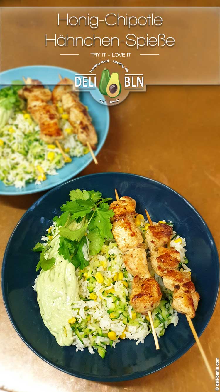 Rezept: Honig-Chipotle-Hähnchen-Spieße