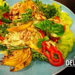 curry gebackener Fenchelsalat