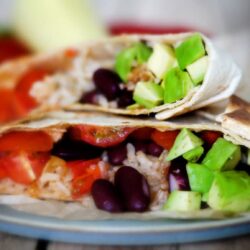 vegan gefüllter Knusperwrap
