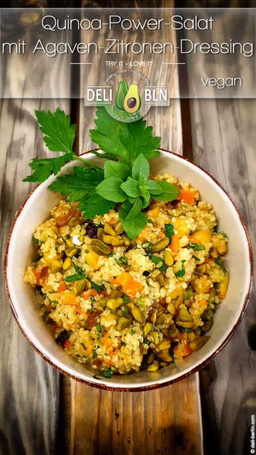 Quinoa-Power-Salat mit Agaven-Zitronen-Dressing