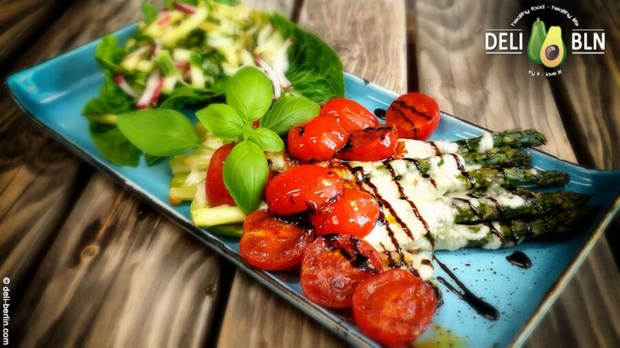 Caprese Spargel – saisonal und gesund - Spargelrezepte