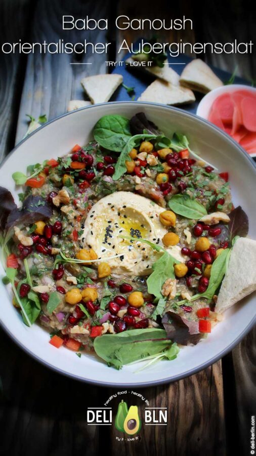 original Baba Ganoush Rezept - orientalischer Aubergienensalat