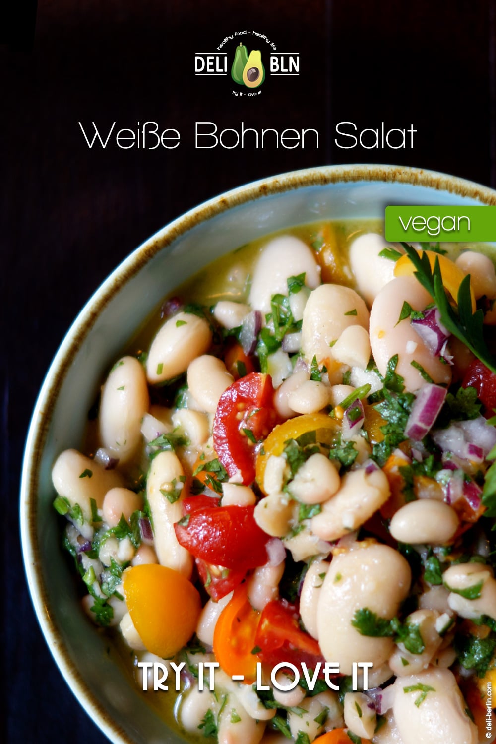 Weiße Bohnen Salat - vegan