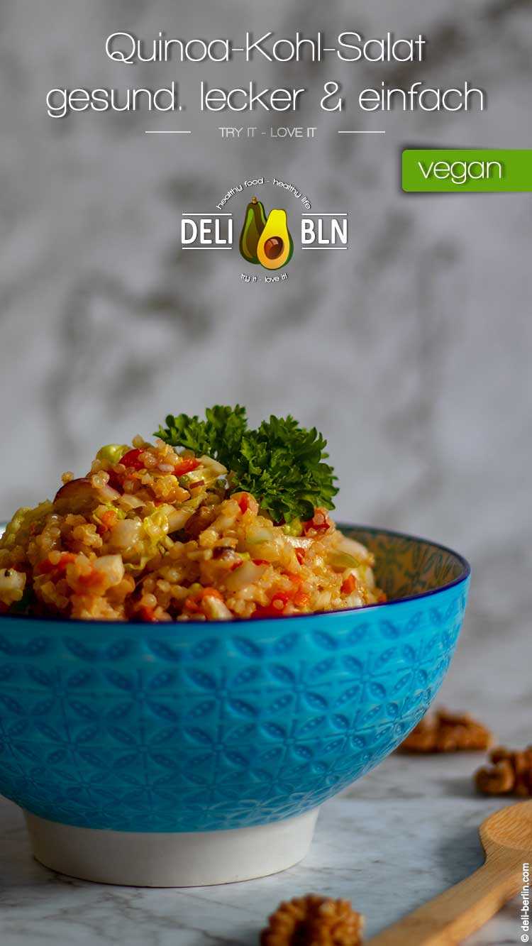einfacher und gesunder Quinoa-Kohl-Salat