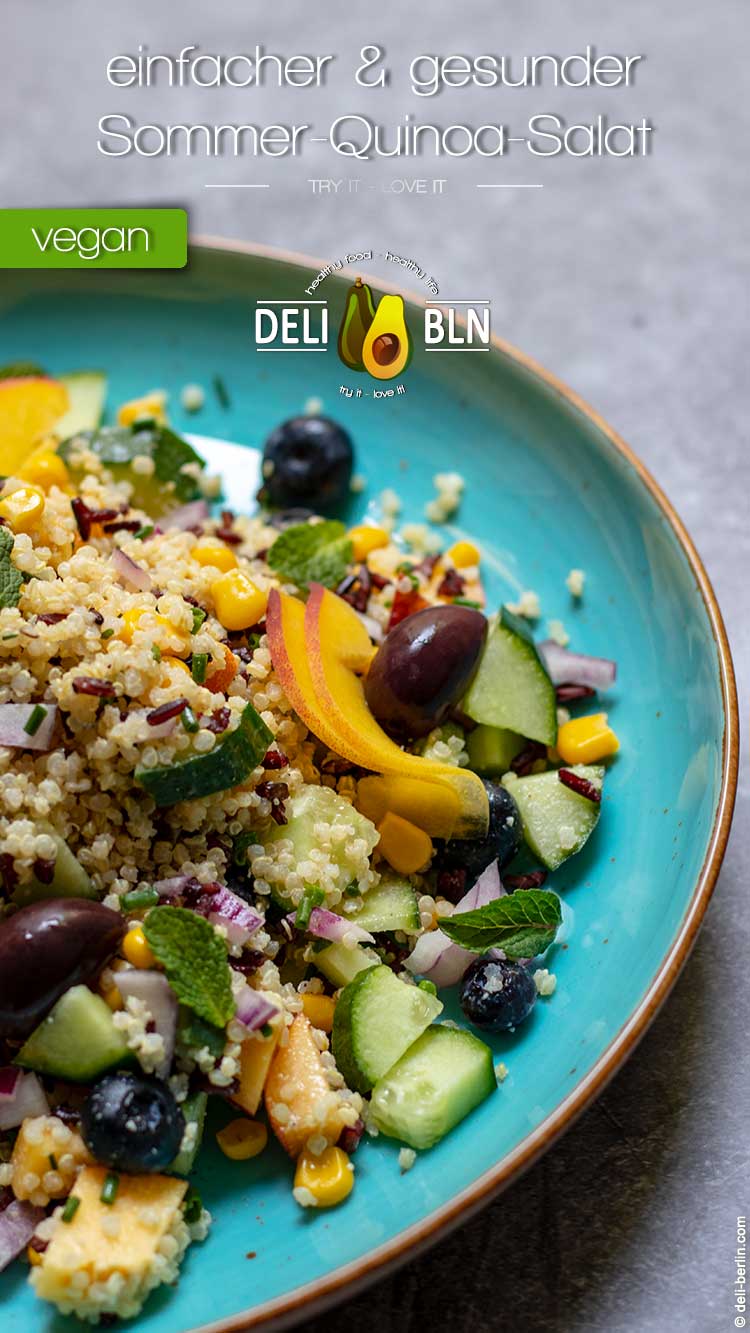einfacher & gesunder Sommer-Quinoa-Salat