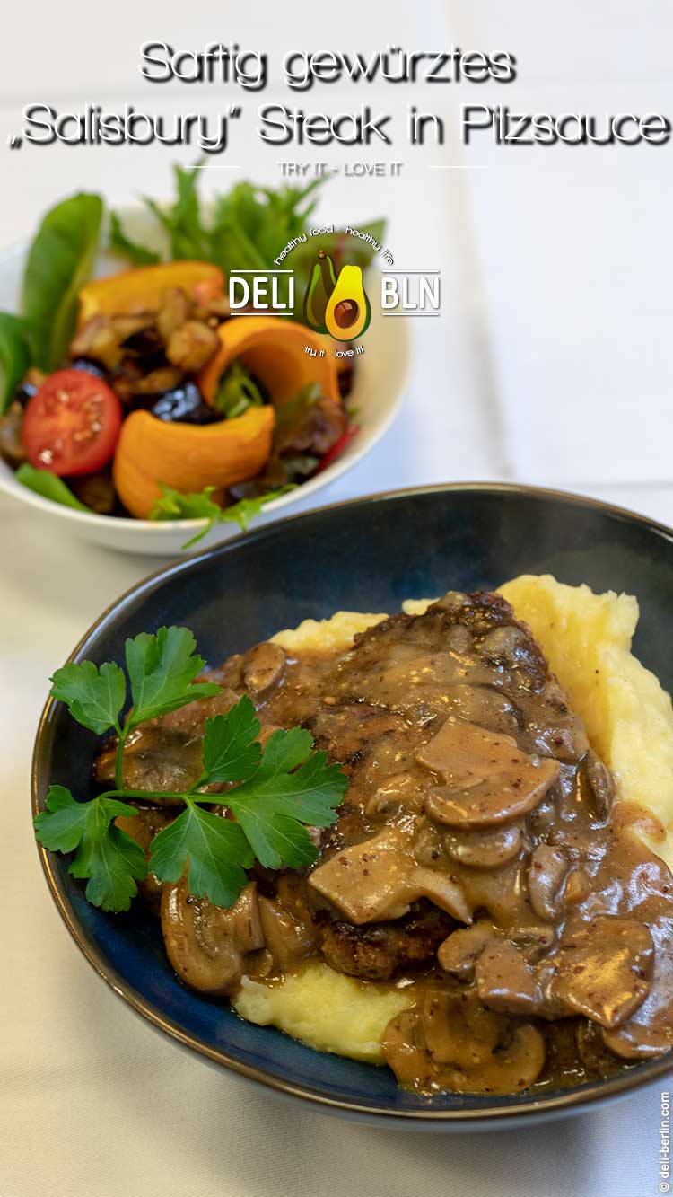 Salisbury Steak in leckerer Pilzsauce