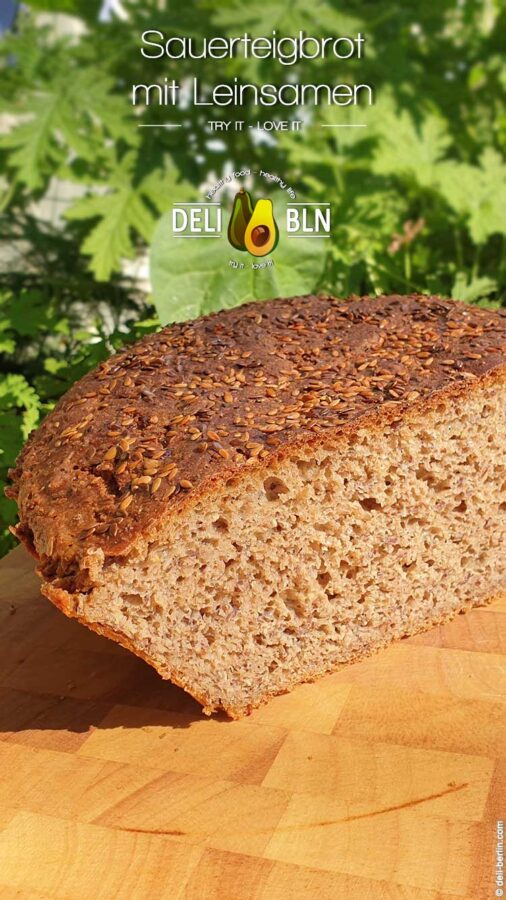 Sauerteigbrot mit Leinsamenschrot