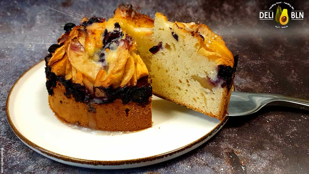 orientalischer Apfelkuchen mit Joghurtteig
