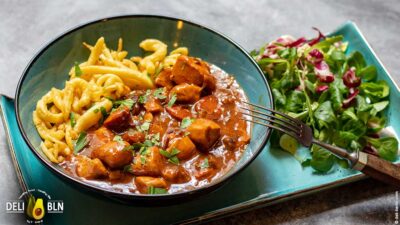 Spanisches Kaninchenragout mit Chorizo