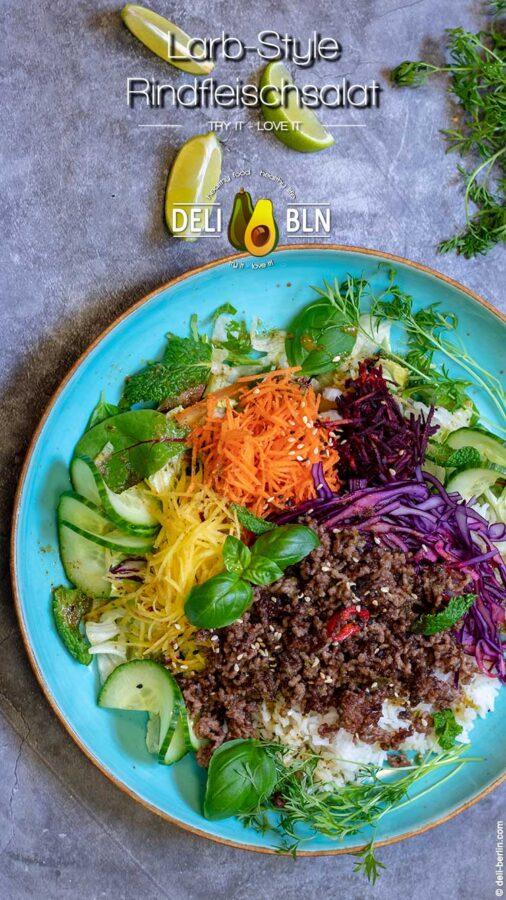 Larb-Style Rindfleischsalat - Thailändischer Rindfleischsalat