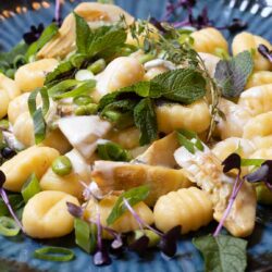 Gnocchi in Gorgonzola-Sauce mit Artischocken