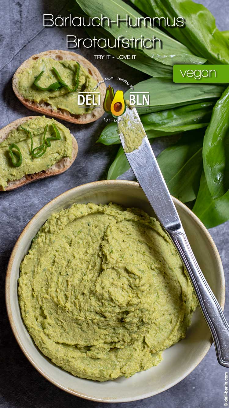 Bärlauch-Hummus - der leckere Brotaufstrich für den Frühling!