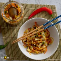 einfaches und schnelles Chili-Ingwer-Kimchi