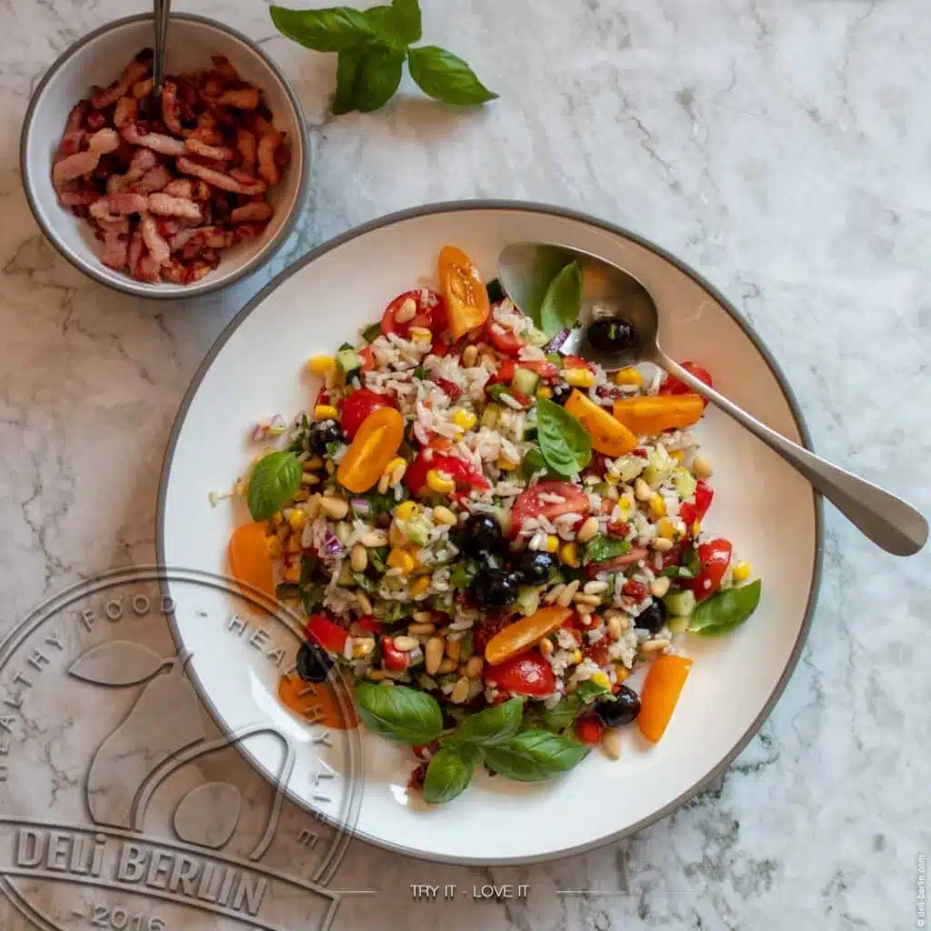 sommerlicher Reissalat nach italienischer Art