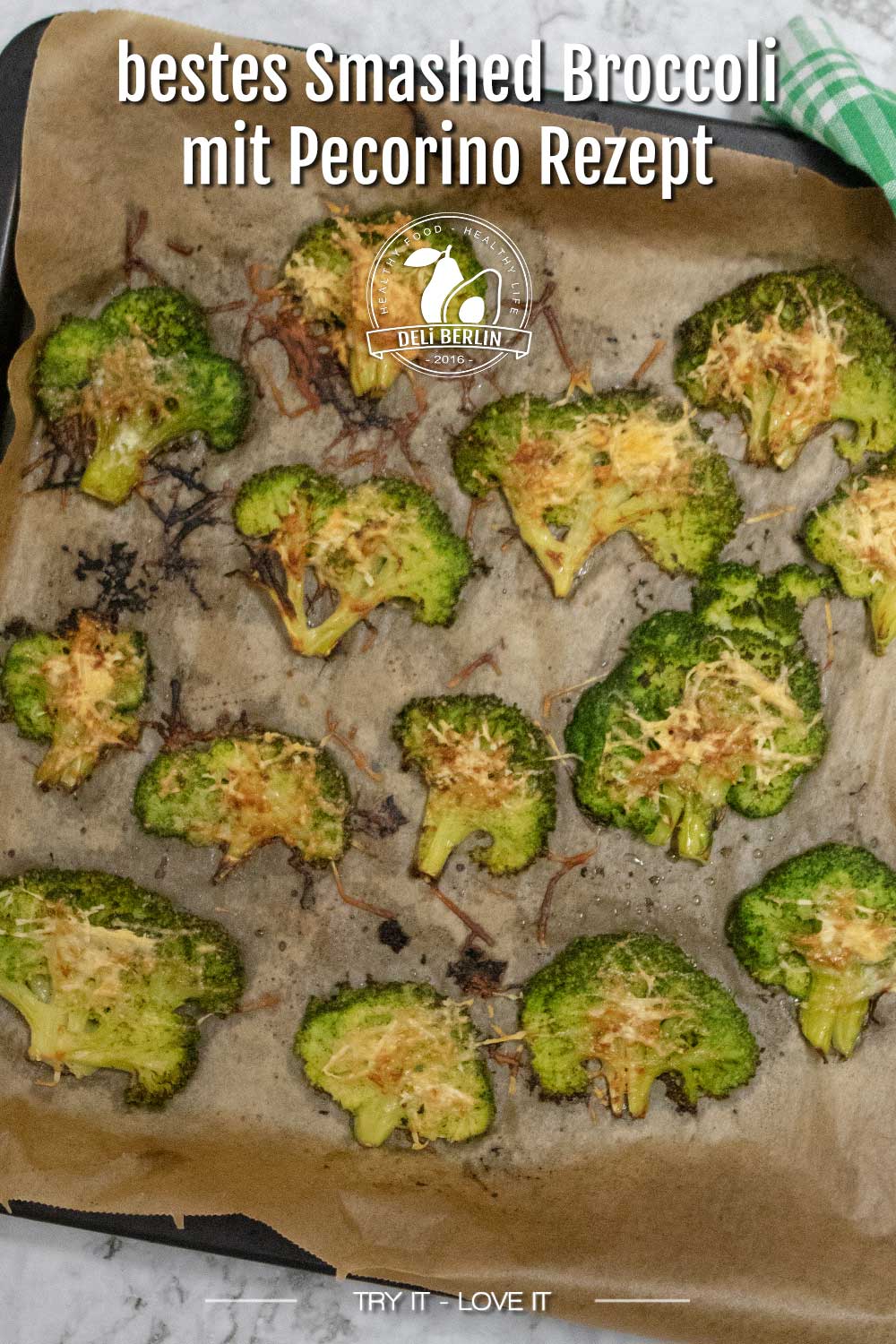 Genussvolle Knusprigkeit - Smashed-Broccoli mit Pecorino