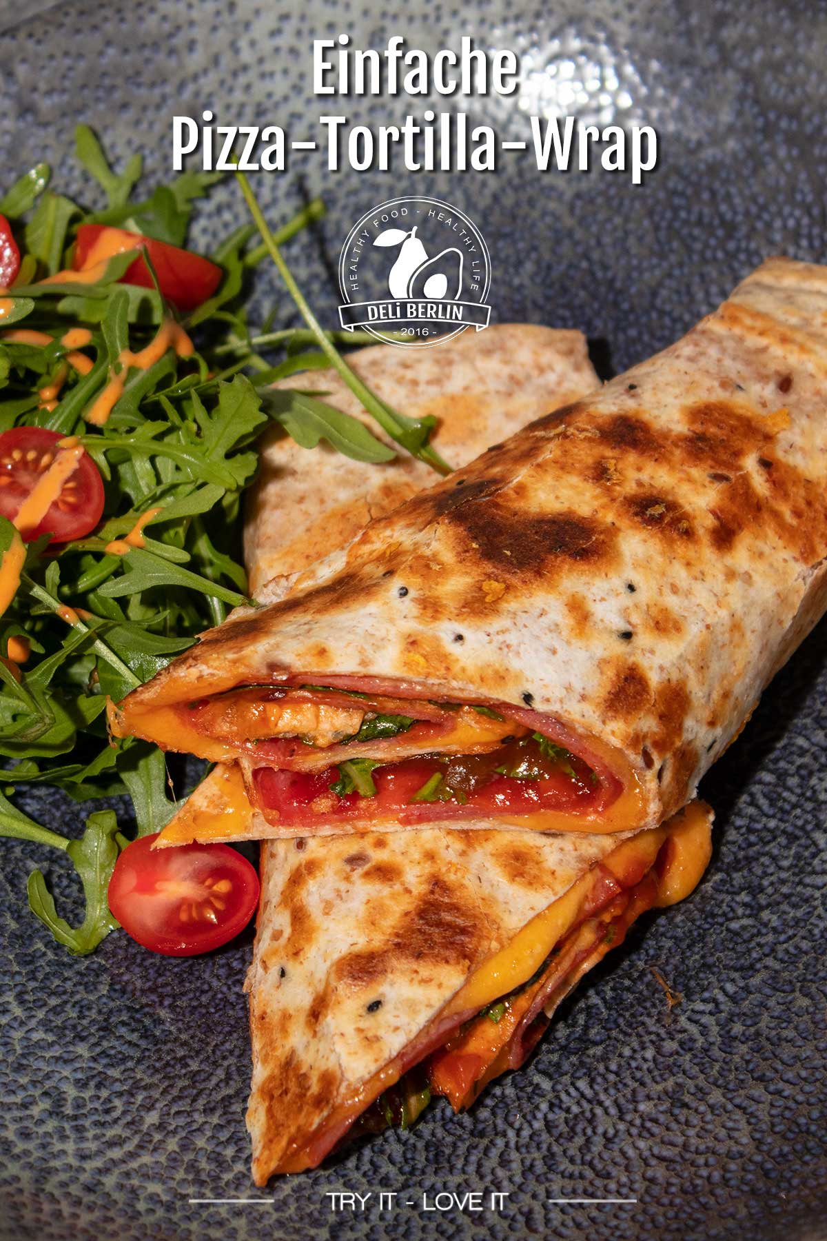 Schnelle, köstliche und einfache Pizza-Tortilla-Wraps