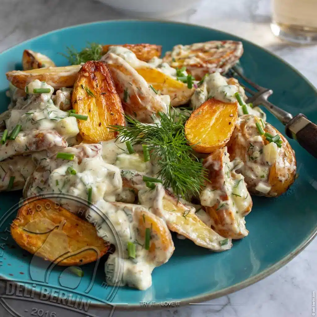Knuspriger Genuss: Gebackener Kartoffelsalat