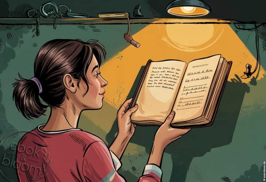 Paula findet in einer alten Truhe ein vergilbtes Rezeptbuch, das nach längst vergangenen Kindheitserinnerungen duftet.